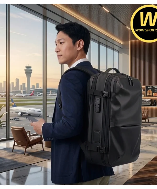 Balo Công Thái Học, Nén Chân Không Tự Động (ko cần máy), Thiết Kế Hiện Đại & Sang Trọng, Chống Nước Tuyệt Đối, Sức Chứa 25L lên 60L ROKIN AIRBAG PRO chính hãng ROKIN - Ảnh 2