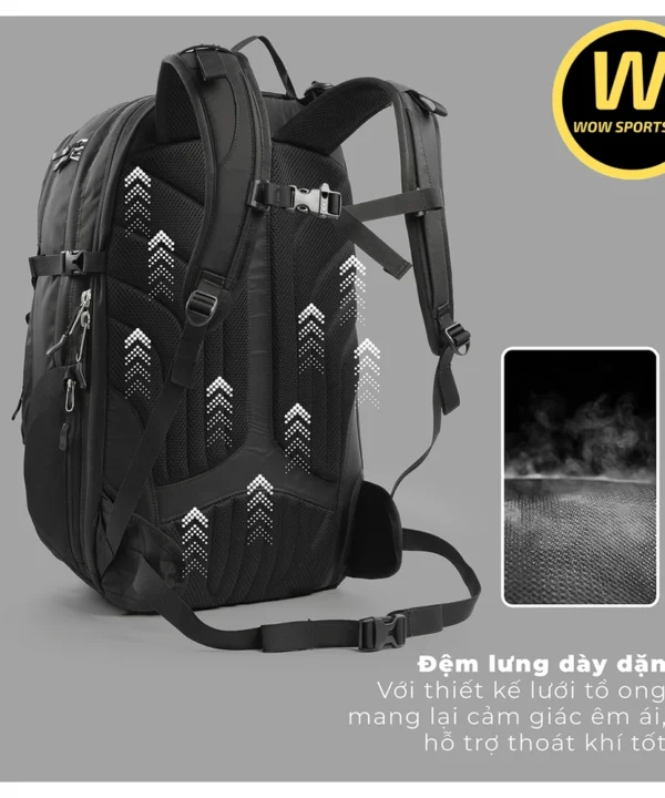Balo Du Lịch ROKIN ROADER 42L - Chống Sốc 17.3 Inch 19 Balo Du Lịch Cao Cấp, Thiết Kế Đa Năng, Sức Chứa Khủng, Ngăn Riêng Đựng Laptop Fix 17,3 inch ROKIN ROADER 42L - TẶNG ASTON chính hãng ROKIN - Ảnh 9