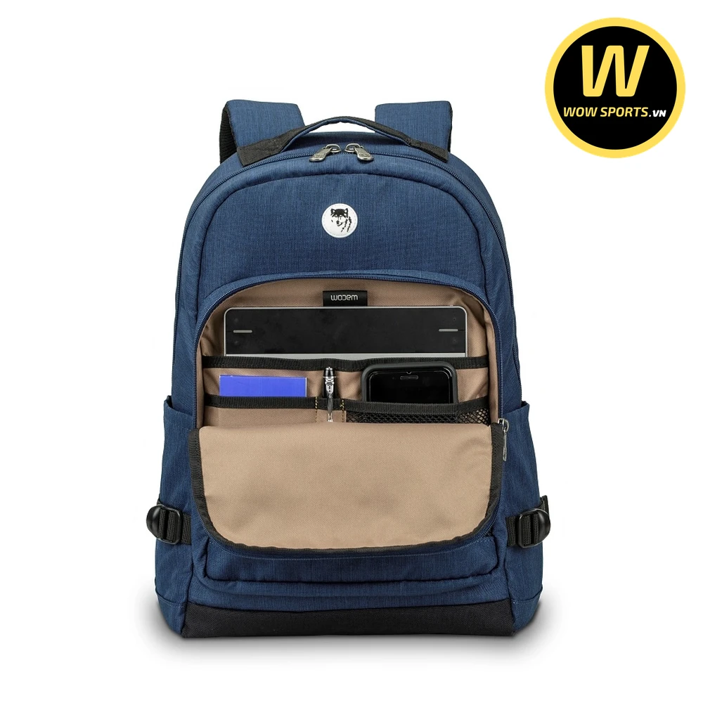 Balo Laptop MIKKOR ELI Navy - Kháng Nước Cao Cấp 17 Balo Học Sinh Cao Cấp, Hàng Hiệu, Chính Hãng MIKKOR ELI - Navy - Hình 2