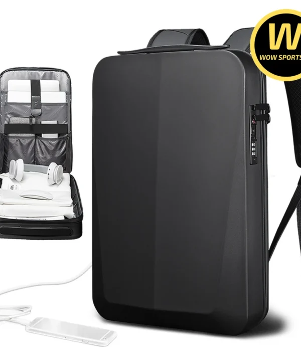 Balo Laptop Công Nghệ Thiết Kế Phẳng BANGE PLANE - Black chính hãng BANGE - Ảnh 2