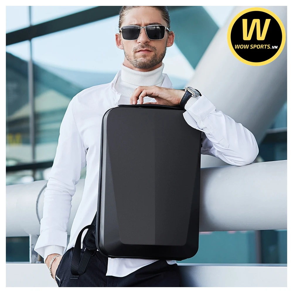 Balo Laptop BANGE PLANE Black - Kháng Nước Cao Cấp 17 Balo Laptop Công Nghệ Thiết Kế Phẳng BANGE PLANE - Black - Hình 4