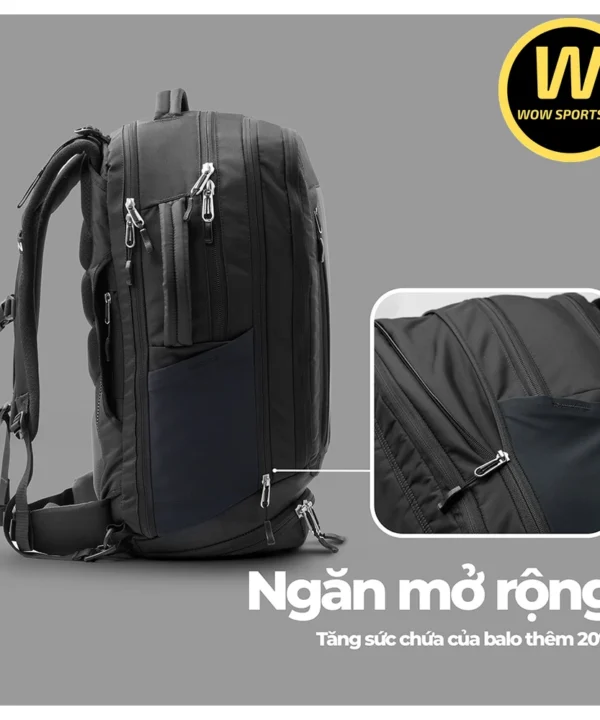 Balo Du Lịch ROKIN MASTER - Kháng Nước Cao Cấp 15 Balo Siêu Phẩm, Sức Chứa KHỦNG HƠN VALI, Ngăn Laptop 17,3 inch, Có Ngăn Đựng Giày Riêng & Ngăn mở rộng 5cm, Độc Quyền Công Nghệ Flexvent ROKIN MASTER chính hãng TOMTOC - Ảnh 7