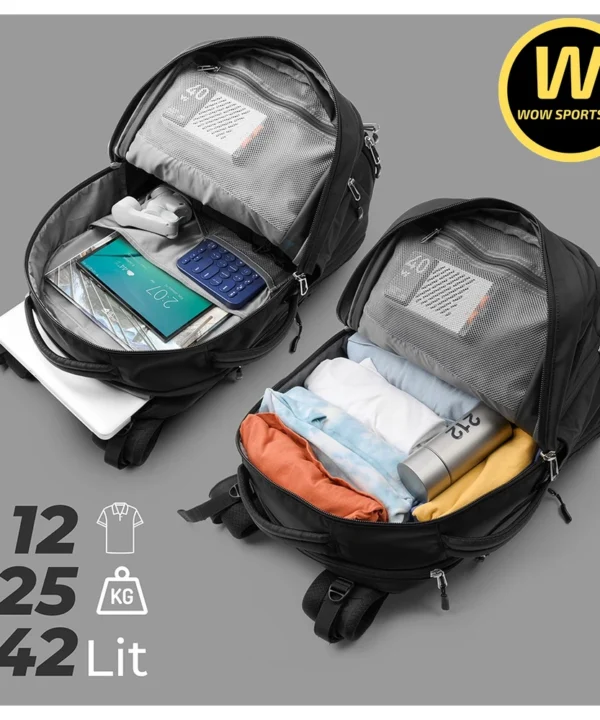 Balo Du Lịch ROKIN MASTER - Kháng Nước Cao Cấp 16 Balo Siêu Phẩm, Sức Chứa KHỦNG HƠN VALI, Ngăn Laptop 17,3 inch, Có Ngăn Đựng Giày Riêng & Ngăn mở rộng 5cm, Độc Quyền Công Nghệ Flexvent ROKIN MASTER chính hãng TOMTOC - Ảnh 8