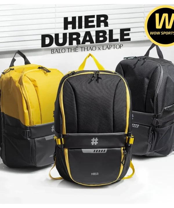 Balo Laptop HIER DURABLE Black - Ngăn Giày Riêng Biệt 14 Balo Thể Thao Đa Năng Có Ngăn Đựng Giày Riêng, Ngăn Laptop Riêng HIER DURABLE - Black chính hãng HIER - Ảnh 6