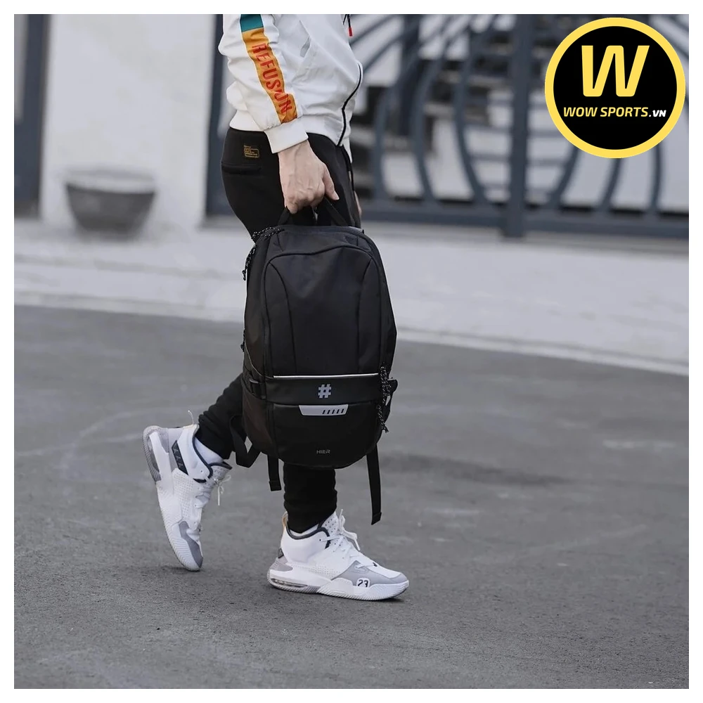 Balo Laptop HIER DURABLE Black - Ngăn Giày Riêng Biệt 29 Balo Thể Thao Đa Năng Có Ngăn Đựng Giày Riêng, Ngăn Laptop Riêng HIER DURABLE - Black - Hình 8