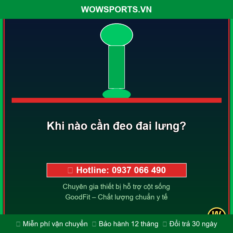 Khi nào cần đeo đai lưng? | Giải Đáp Chi Tiết 2026 – WOWSPORTS.VN 9 Đai chống gù lưng – Khi nào cần đeo đai lưng?