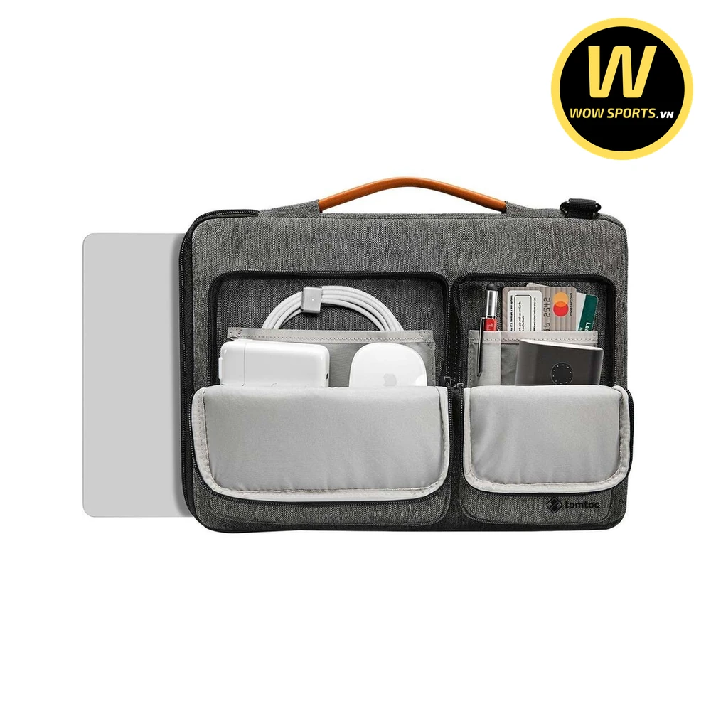 Cặp Chống Sốc TOMTOC A42D3G3 Grey - Chống Sốc 14 Inch 21 Cặp Chống Sốc Macbook 13