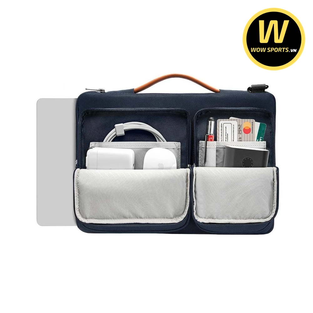 Cặp Chống Sốc TOMTOC A42D3B1 Navy - Kháng Nước Cao Cấp 23 Cặp Xách Chống Sốc TOMTOC A42D3B1 - Navy - Hình 2