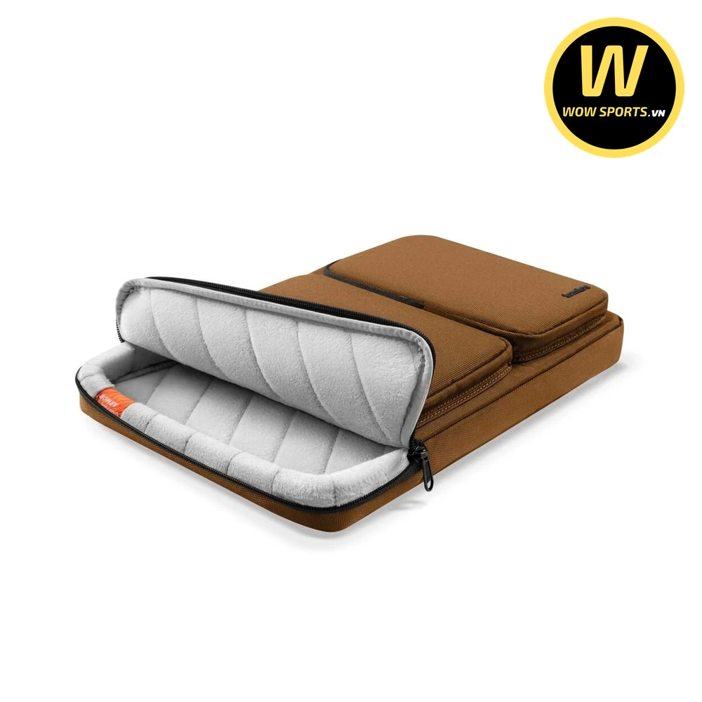 Cặp Chống Sốc TOMTOC A42E2Y1 Brown - Kháng Nước Cao Cấp 24 Cặp Xách Chống Sốc TOMTOC A42E2Y1 - Brown - Hình 5