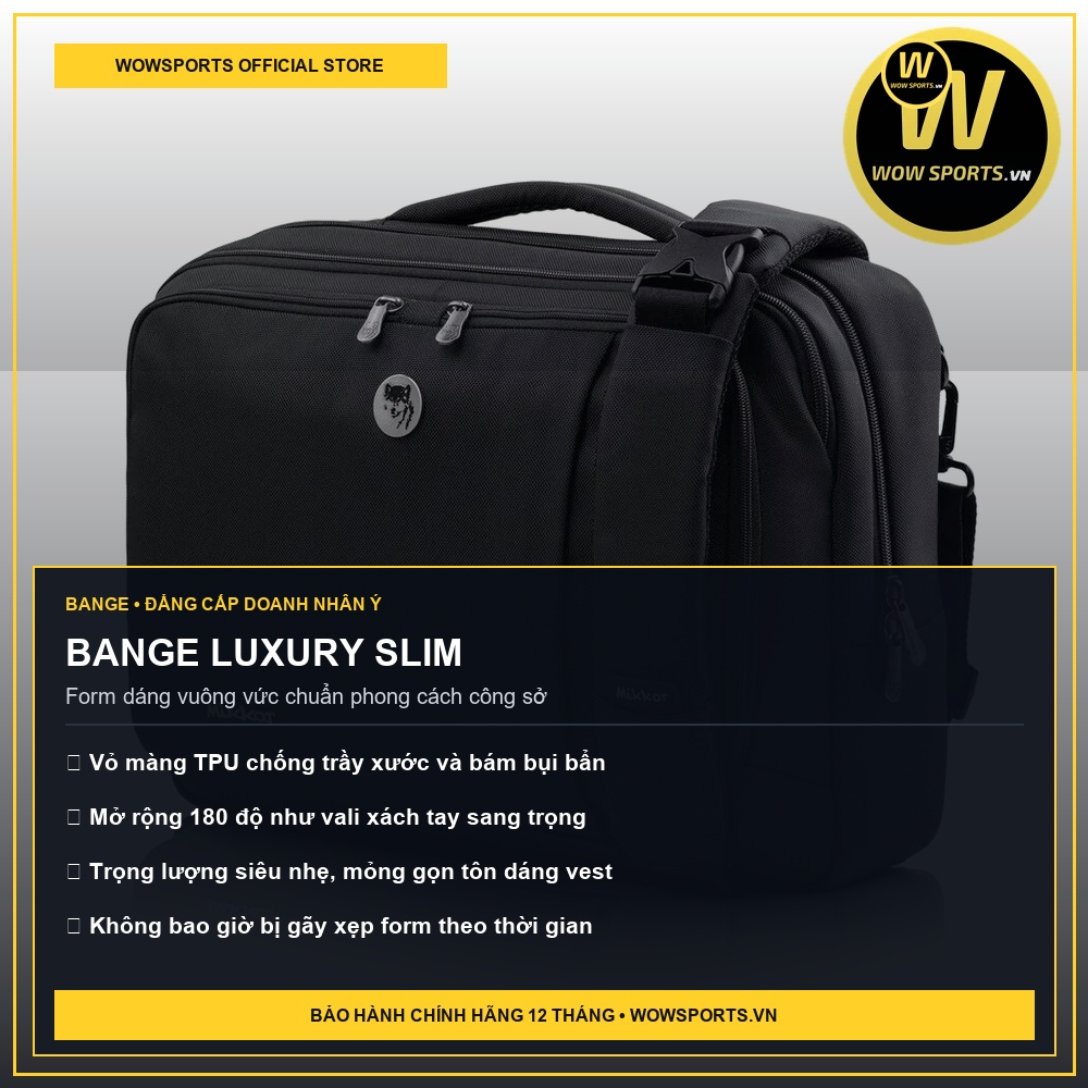 So Sánh Balo Mark Ryden Và Bange: Đâu Là Lựa Chọn Tốt Nhất Cho Doanh Nhân? 4 BANGE LUXURY SLIM - WOWSPORTS