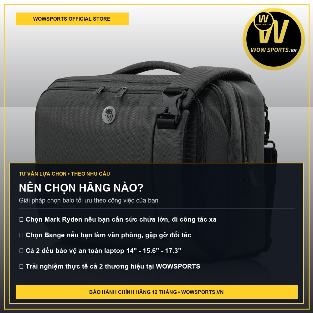 So Sánh Balo Mark Ryden Và Bange: Đâu Là Lựa Chọn Tốt Nhất Cho Doanh Nhân? 5 NÊN CHỌN HÃNG NÀO? - WOWSPORTS