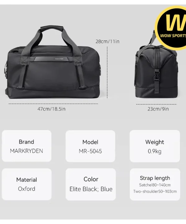 Balo Du Lịch MARK RYDEN NOMADFLEX - Kháng Nước Cao Cấp 11 Sport/Travel Bag, Thiết Kế Đa Năng Độc Đáo 3 in 1 (Túi xách/ Đeo chéo/ Balo), Ngăn Tách Biệt Đồ Ướt Khô, Sức Chứa Lớn 30L mà Siêu Nhẹ chỉ 0,9Kg MARK RYDEN NOMADFLEX chính hãng TOMTOC - Ảnh 4