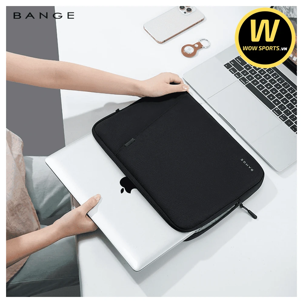 Balo Laptop BANGE ELVIS BLACK - Chống Sốc 14 Inch 25 Túi Chống Sốc Bảo Vệ Macbook Laptop 13,3 - 14,1 inch BANGE ELVIS - BLACK - Hình 6