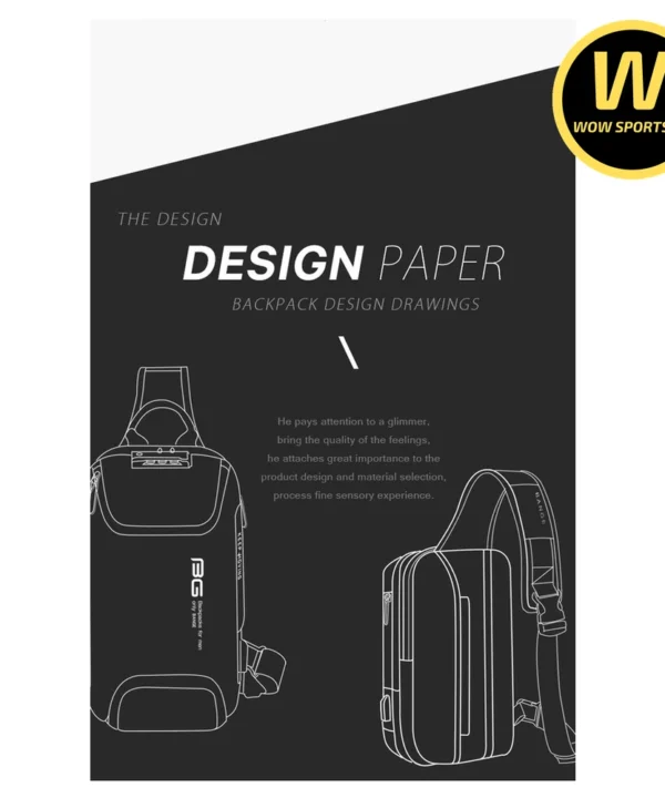 Túi Đeo Chéo Premium, Đa Năng, Siêu Tiện Ích, Khóa Số TSA Cao Cấp, Cổng Sạc USB, Ngăn Riêng iPad BANGE BRUNO - Black chính hãng BANGE - Ảnh 8