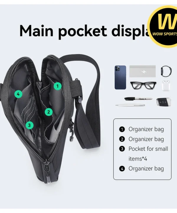 Túi Đeo Chéo Slim-Fit Phong Cách Tối Giản & Tinh Tế, Thiết Kế Phẳng, Dành Cho Người Yêu Thích Sự Gọn Nhẹ Và Năng Động MARK RYDEN PROCARRY chính hãng MARK RYDEN - Ảnh 4