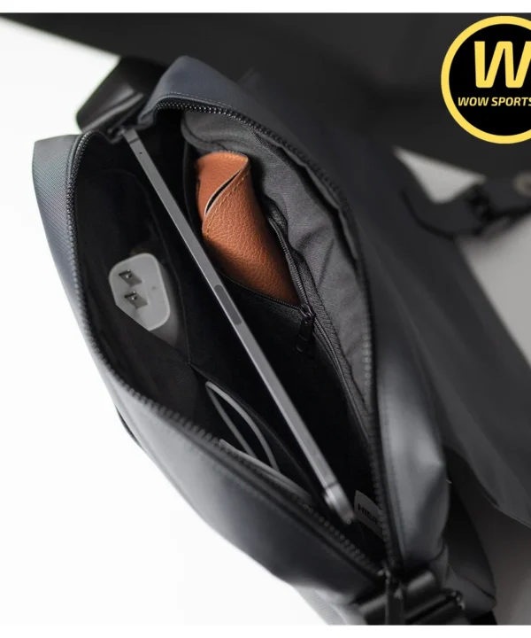 Túi Đeo Chéo HIER EVERYDAY - Kháng Nước Cao Cấp 12 Túi Đeo Chéo Thời Trang Unisex HIER EVERYDAY MESSENGER - Black chính hãng HIER - Ảnh 2