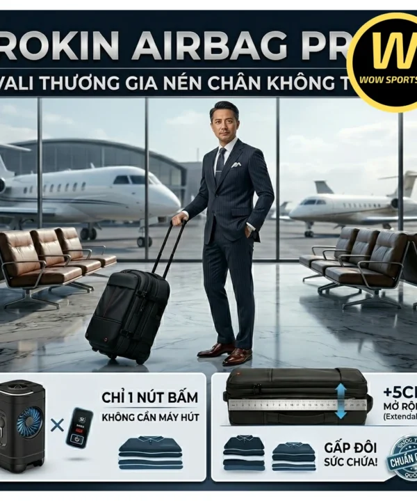 Vali Balo Thương Gia – Nén Chân Không Tự Động, Gấp Đôi Sức Chứa, Chuẩn Kích Thước Xách Tay ROKIN AIRBAG PRIME chính hãng ROKIN - Ảnh 2
