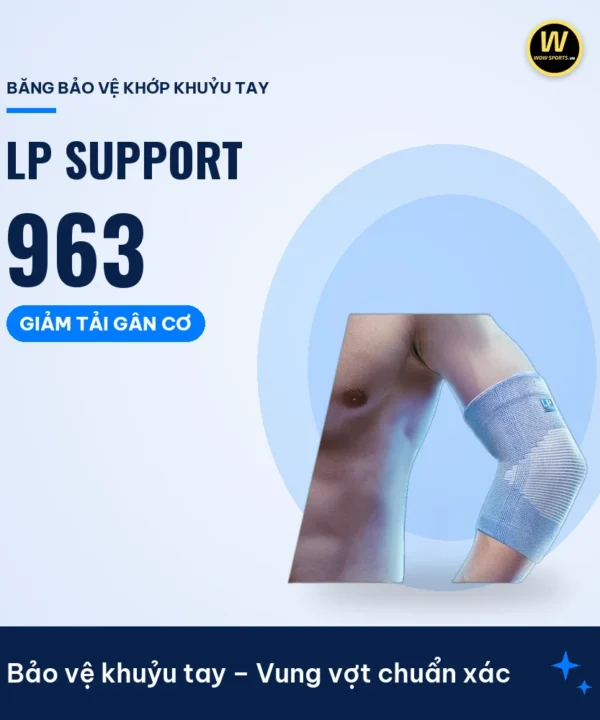 Băng Bảo Vệ Khuỷu Tay Co Giãn 4 Chiều LP 963 - LP Support – Bảo vệ khuỷu tay – Vung vợt chuẩn xác – WOWSPORTS
