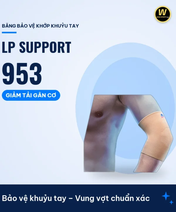 Băng Bảo Vệ Và Hỗ Trợ Khuỷu Tay LP 953 - LP Support – Bảo vệ khuỷu tay – Vung vợt chuẩn xác – WOWSPORTS