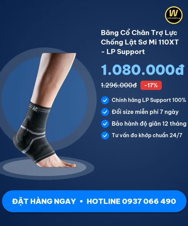 Mua Băng Cổ Chân Trợ Lực Chống Lật Sơ Mi 110XT - LP Support chính hãng tại WOWSPORTS.VN