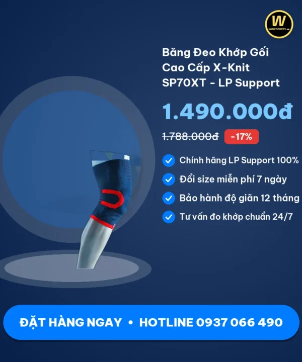 Băng Đeo Khớp Gối Cao Cấp X-Knit SP70XT - LP Support 10 Mua Băng Đeo Khớp Gối Cao Cấp X-Knit SP70XT - LP Support chính hãng tại WOWSPORTS.VN