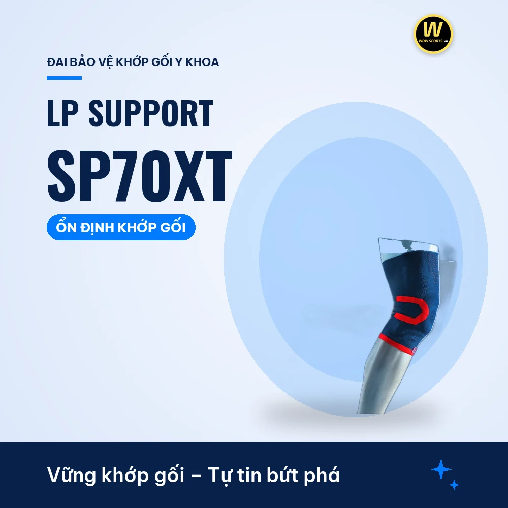 Băng Đeo Khớp Gối Cao Cấp X-Knit SP70XT - LP Support 2 Băng Đeo Khớp Gối Cao Cấp X-Knit SP70XT - LP Support – Vững khớp gối – Tự tin bứt phá – WOWSPORTS
