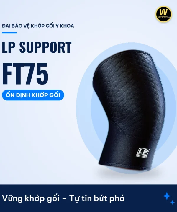 Băng Gối Nén Thoát Khí FT75 COOLPRENE™ X - LP Support – Vững khớp gối – Tự tin bứt phá – WOWSPORTS