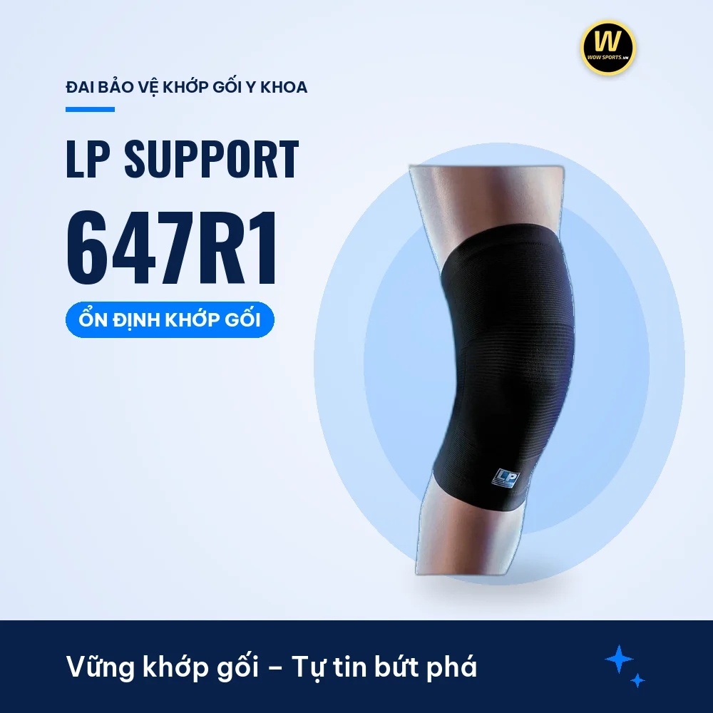 Băng Khớp Gối Thể Thao Co Giãn LP 647R1 - LP Support 18 Băng Khớp Gối Thể Thao Co Giãn LP 647R1 - LP Support chính hãng bảo vệ khớp cơ thể thao - WOWSPORTS