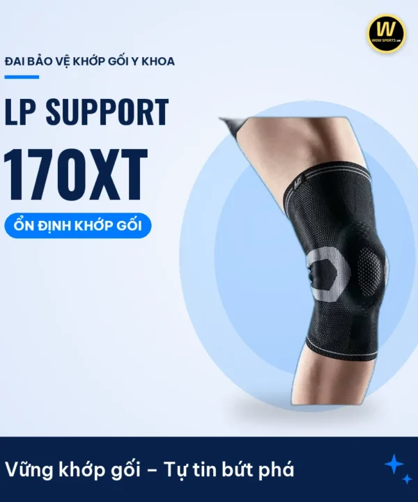 Băng Khớp Gối Trợ Lực Giảm Chấn 170XT - LP Support – Vững khớp gối – Tự tin bứt phá – WOWSPORTS