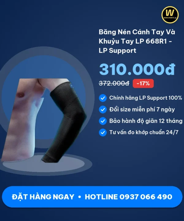 Mua Băng Nén Cánh Tay Và Khuỷu Tay LP 668R1 - LP Support chính hãng tại WOWSPORTS.VN