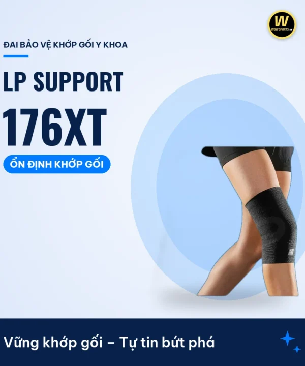Băng Nén Khớp Gối Giảm Áp Lực Thể Thao 176XT - LP Support – Vững khớp gối – Tự tin bứt phá – WOWSPORTS