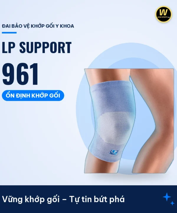 Băng Thun Co Giãn 4 Chiều Khớp Gối LP 961 - LP Support – Vững khớp gối – Tự tin bứt phá – WOWSPORTS