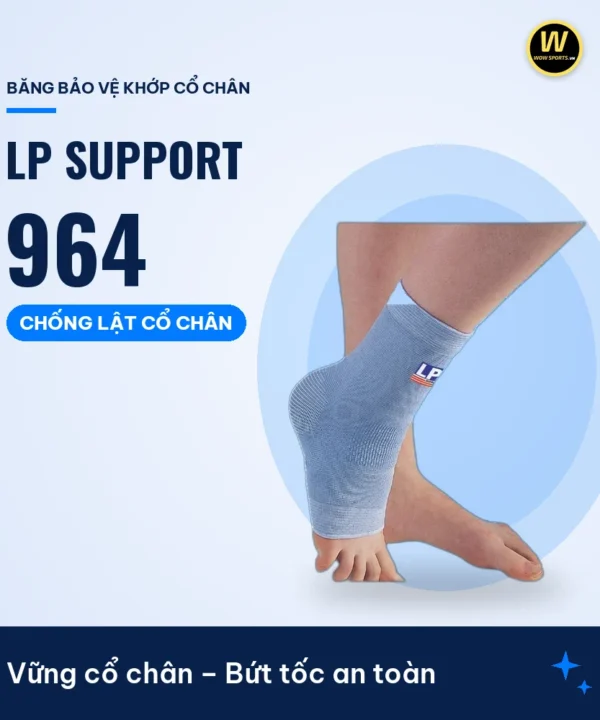 Băng Thun Co Giãn Bảo Vệ Cổ Chân LP 964 - LP Support – Vững cổ chân – Bứt tốc an toàn – WOWSPORTS