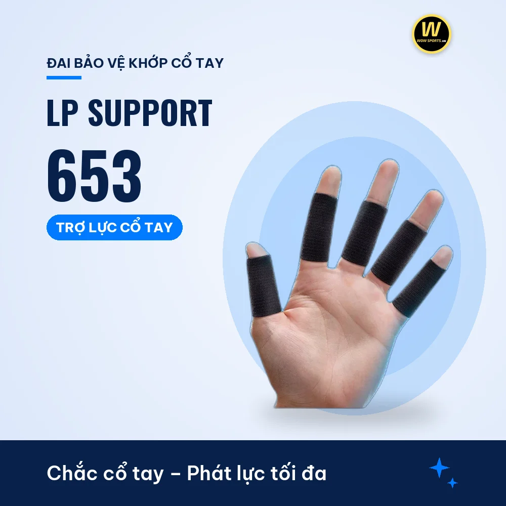 Băng Thun Hỗ Trợ Bảo Vệ Ngón Tay LP 653 - LP Support 18 Băng Thun Hỗ Trợ Bảo Vệ Ngón Tay LP 653 - LP Support chính hãng bảo vệ khớp cơ thể thao - WOWSPORTS
