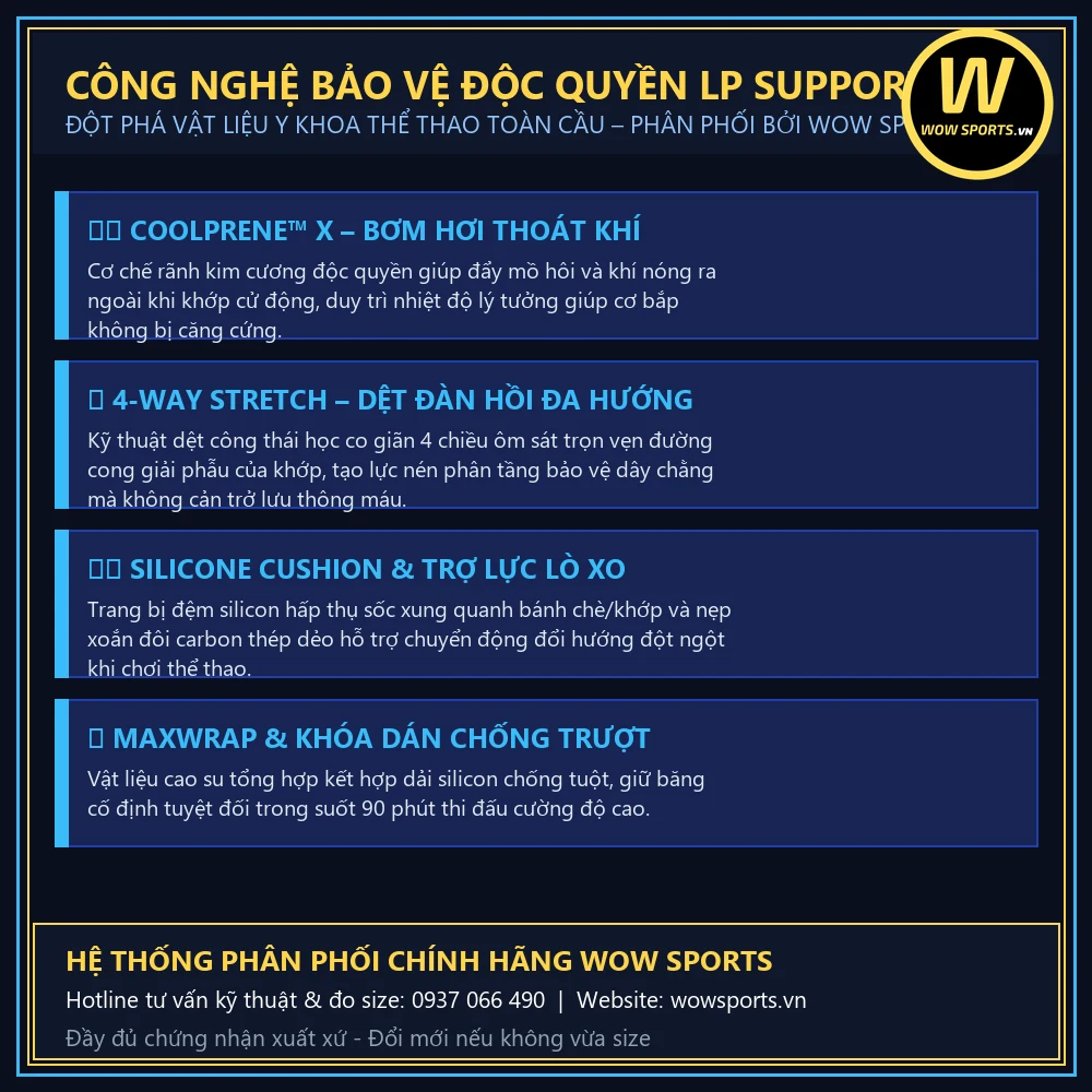 Băng Dán Cơ Trợ Lực Chữ V MaxTaping TM701R - LP Support 6 Công nghệ thoát khí Coolprene X và dệt co giãn 4 chiều độc quyền LP Support chính hãng