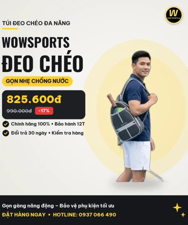 Túi Đeo Chéo WOWSPORTS en - Kháng Nước Cao Cấp – Gọn gàng năng động – Bảo vệ phụ kiện tối ưu – WOWSPORTS.VN