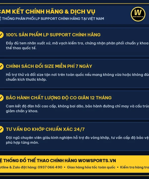 Băng Đeo Khớp Gối Cao Cấp X-Knit SP70XT - LP Support 13 Cam Kết Chính Hãng & Dịch Vụ LP Support – WOWSPORTS – Chính hãng tại WOWSPORTS.VN