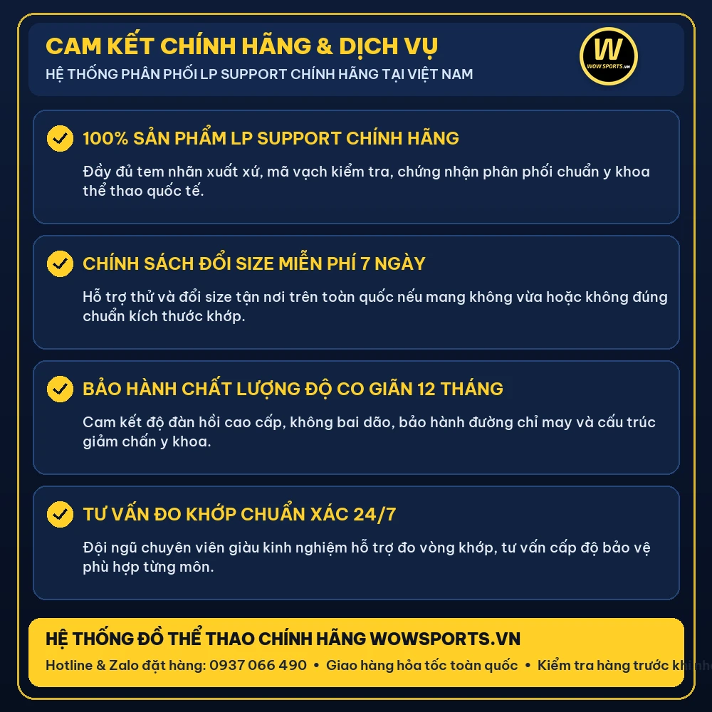 Băng Đeo Khớp Gối Cao Cấp X-Knit SP70XT - LP Support 7 Cam Kết Chính Hãng & Dịch Vụ LP Support – WOWSPORTS – Chính hãng tại WOWSPORTS.VN