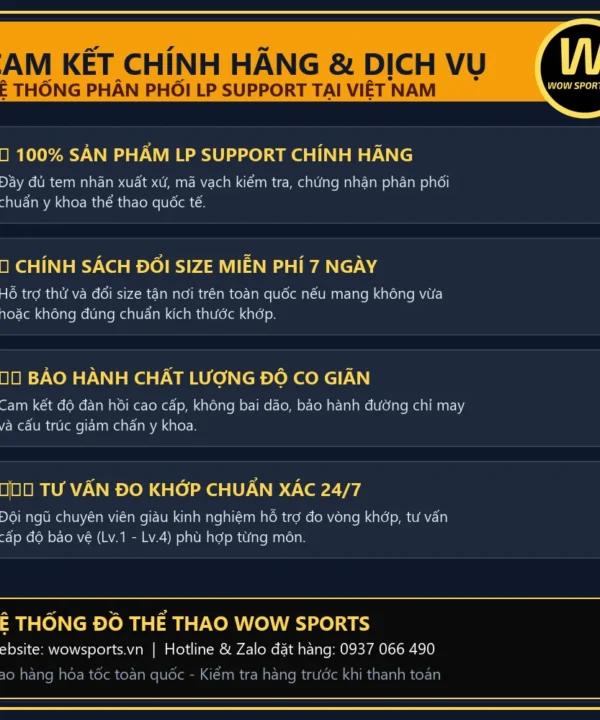 Băng Dán Cơ Trợ Lực Chữ V MaxTaping TM701R - LP Support 13 Chính sách bảo hành đổi trả 7 ngày và cam kết 100% chính hãng LP Support tại WOW Sports